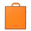 Dream 6-Bottle Leather Wine Case - Orange