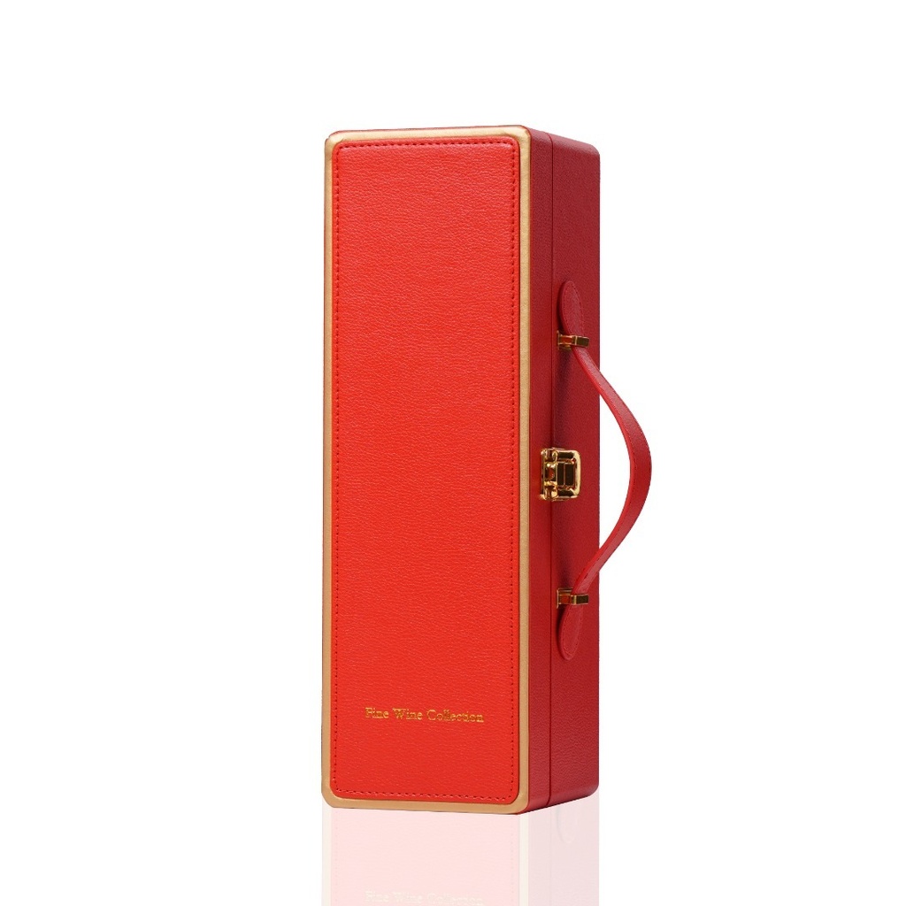 Dream 1-Bottle Leather Wine Case - Red