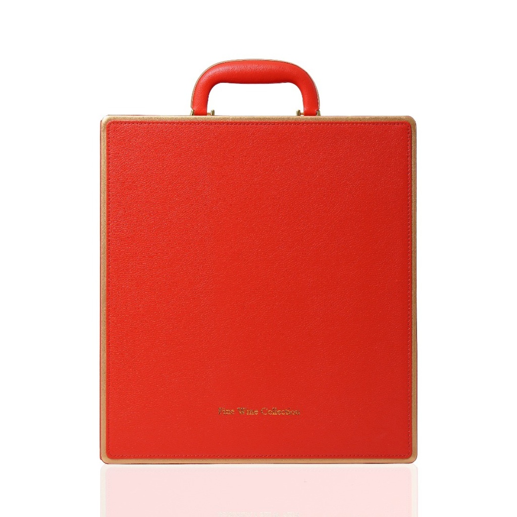 Dream 6-Bottle Leather Wine Case - Red