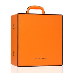 [ACC-007] 追梦六支红酒皮盒（橙） Dream 6-Bottle Leather Wine Case - Orange